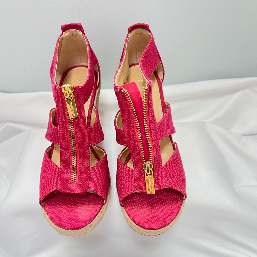 Michael Kors Pink Espadrille Sandals